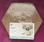 Brands Hexagon Cork Board 3 Reversible Bulletin Pin Tiles - New. Fixed Price $13.99.