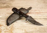 396 Layer 58 Hrc Damascus 8.5 Upswept Hunter-skinner Sharp Hardwood Handle. Fixed Price $36.00.