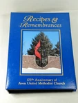 Recipes & Remembrances Avon United Methodist Church Cookbook Tabs 3 Ring Binder. Fixed Price $13.99.