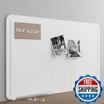 Baysola Large Felt Bulletin For Wall, 24"X36" Frameless Picture Board, Sof. Fixed Price $51.13.