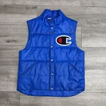 SS17 Supreme Champion Royal Blue Puffy Vest Size New York Nyc Winter Ski Euc. Fixed Price $150.00.