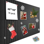Large Cork Board For Walls, Yunihome 16 Pack 48" X Felt Bulletin. Fixed Price $57.05.