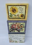 Lang Assorted Boxed Note Cards Envelopes Open Boxes Blank Inside Flowers Ocean. Fixed Price $18.00.