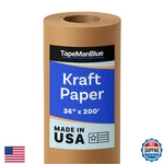 Kraft Paper Roll, 36" X 2400" (200'), Made In Usa, 30 Lb. Of Brown Fo. Fixed Price $50.21.
