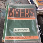 Myers Spray Pumps Advertising Catalog Vintage 1937 Ashland Oh Farm Agricultural. Fixed Price $21.99.